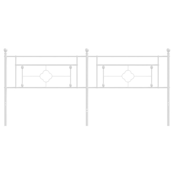 Cabeceira de cama 193 cm metal branco M 3