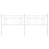 Cabeceira de cama 193 cm metal branco 3