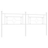 Cabeceira de cama 193 cm metal branco 5