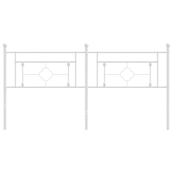 Cabeceira de cama 180 cm metal branco M 3