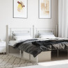Cabeceira de cama 200 cm metal branco 1