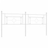 Cabecero de metal blanco 200 cm 2