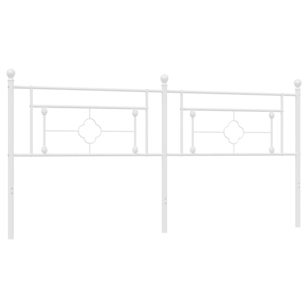 Cabecero de metal blanco 200 cm M 5