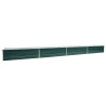 Arriate de acero galvanizado verde 600x80x45 cm 2