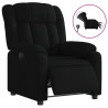 Sillón reclinable eléctrico de tela negro 2