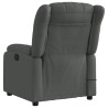 Sillón reclinable de masaje eléctrico tela gris oscuro 4