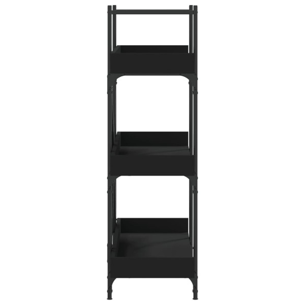 Librería de 3 estantes madera ingeniería negro 100x33x108.5 cm M 5