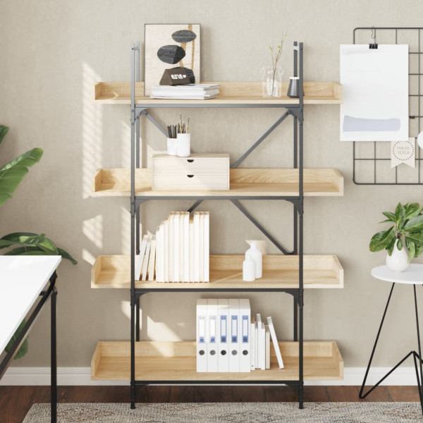 Estante c/ 4 prateleiras derivados de madeira carvalho sonoma M 3