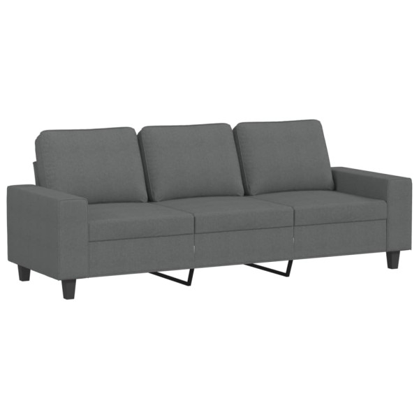 Sofá de 3 plazas de tela gris oscuro 180 cm M 2