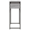 Mesa consola prateleira madeira engenharia Sonoma cinza 75x30x75 cm 5