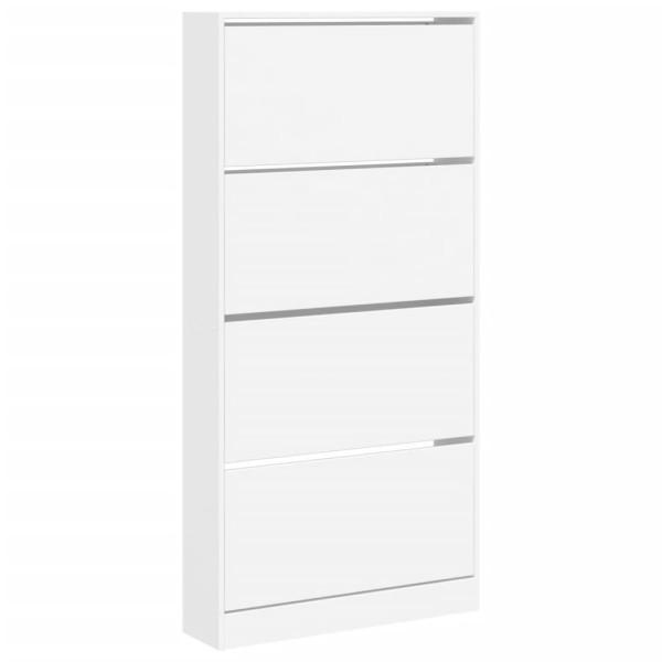 Sapateira com 4 gavetas articuladas 80x21x163.5 cm branco M 2