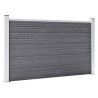 Painel de vedação para jardim 872x106 cm WPC cinzento 2