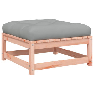 Apoio de pés p/ jardim c/ almofadão madeira de douglas maciça H