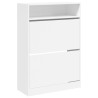 Sapateira c/ 2 gavetas articuladas 80x34x116 cm branco 2