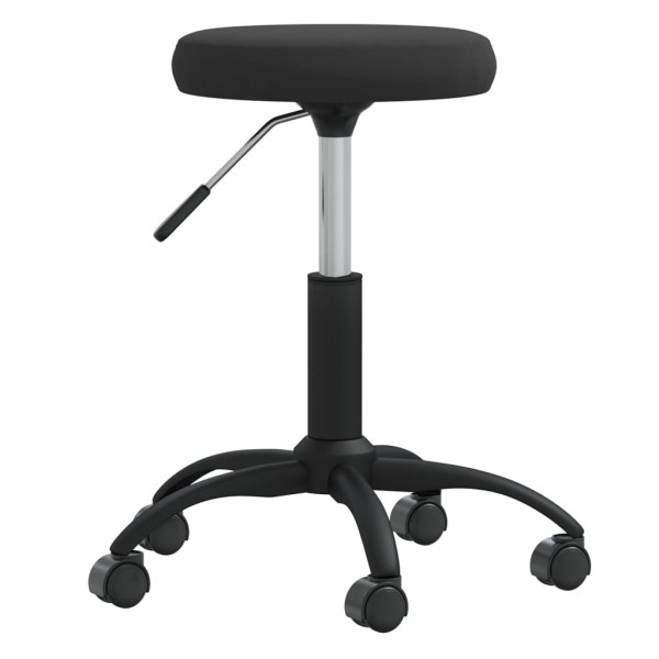Silla de oficina giratoria de terciopelo negro M 2