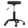 Silla de oficina giratoria de terciopelo negro 2