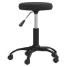 Silla de oficina giratoria de terciopelo negro 3