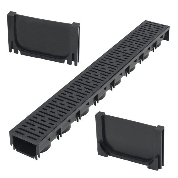 Canal de drenaje de plástico 1 m D