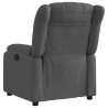 Sillón reclinable eléctrico de tela gris oscuro 4