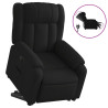 Sillón eléctrico reclinable elevable de tela negro 2