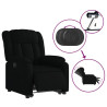 Sillón eléctrico reclinable elevable de tela negro 5