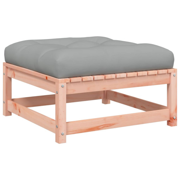 Apoios de pés jardim c/ almofadões 2pcs madeira douglas maciça M 5