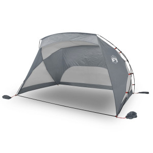 Tenda de praia 274x178x170/148 cm poliéster 185T cinzento H