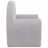 Sofá cama infantil felpa suave gris claro 5