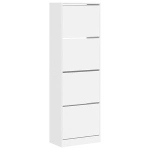 Sapateira com 4 gavetas articuladas 60x34x187.5 cm branco H
