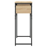 Mesa consola estante madera ingeniería roble Sonoma 75x30x75 cm 5