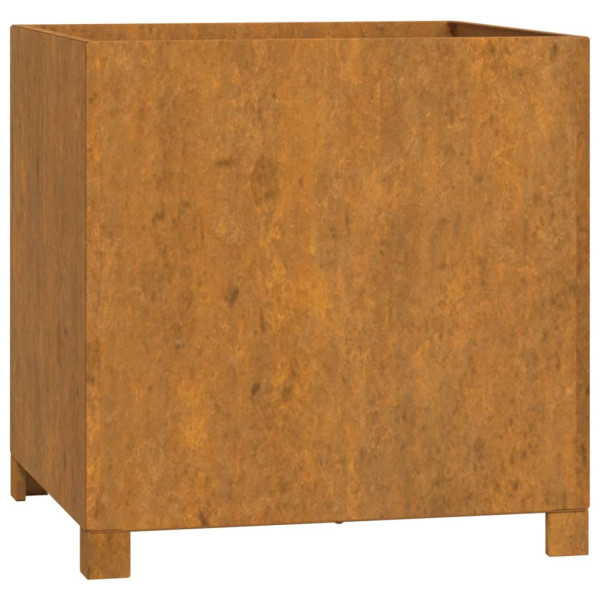 Vaso/floreira com pernas 49x47x50 cm aço corten cor enferrujado M 2