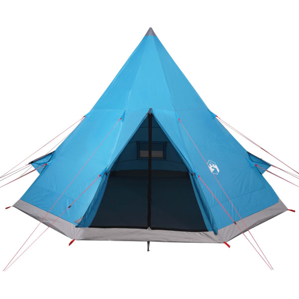 Tenda de campismo tipi para 4 pessoas impermeável azul M 5