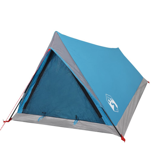 Tienda de campaña 2 personas tafetán 185T azul 200x120x88/62 cm M 4