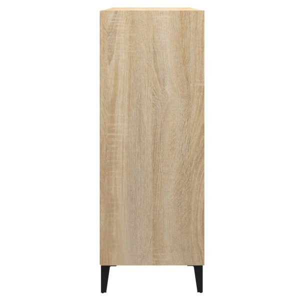 Aparador de madera contrachapada roble Sonoma 69.5x32.5x90 cm M 4