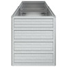 Canteiro elevado de jardim 160x40x45cm aço galvanizado prateado 5