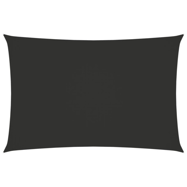 Toldo de vela rectangular tela Oxford gris antracita 5x7 m D