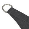 Para-sol estilo vela tecido oxford retangular 5x7 m antracite 4