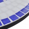 Conjunto bistrô azulejos de cerâmica 3 pcs azul e branco 5