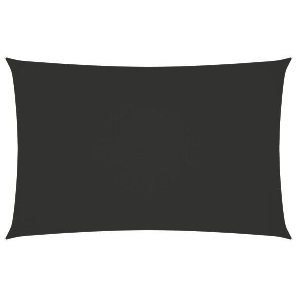 Toldo de vela rectangular tela Oxford gris antracita 3x6 m D
