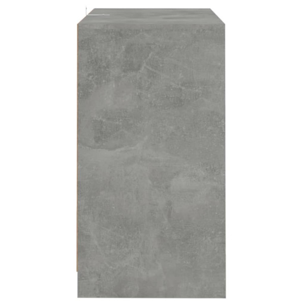 Aparador de madera contrachapada gris hormigón 70x41x75 cm M 4