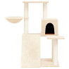 Árvore para gatos c/ postes arranhadores sisal 82 cm cor creme 2