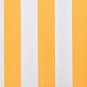 Toldo de lona amarillo girasol y blanco 3x2.5 m sin armazón 3