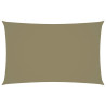 Toldo de vela rectangular tela Oxford beige 4x7 m 1