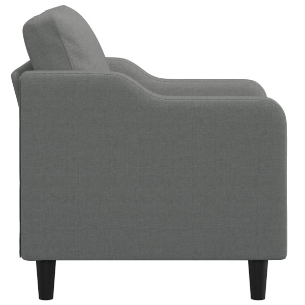 Sillón de tela gris oscuro 60 cm M 4