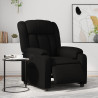 Sillón reclinable eléctrico de cuero sintético negro 1
