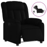 Sillón reclinable eléctrico de cuero sintético negro 2