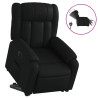 Sillón reclinable elevable eléctrico de cuero sintético negro 2