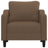 Sillón de tela marrón 60 cm 3