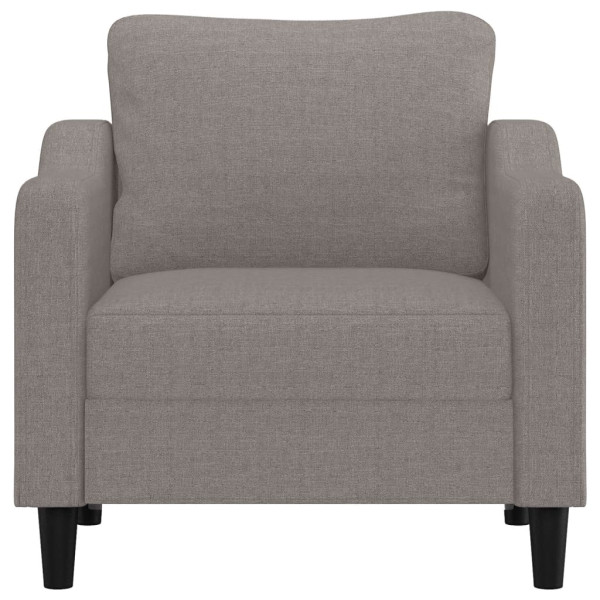 Sillón de tela gris taupé 60 cm M 3