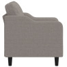 Sillón de tela gris taupé 60 cm 4